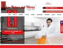 Tablet Screenshot of leopackersandmovers.com